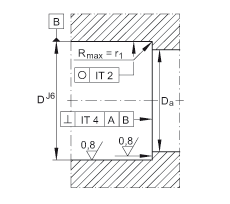 推力角接觸球軸承 ZKLN2557-2RS-2AP, 配對，雙向，兩側(cè)唇密封