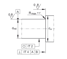 角接觸球軸承單元 ZKLFA1263-2Z, 雙向，螺釘安裝，兩側間隙密封