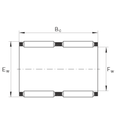 滾針及保持架組件 K80X88X40-ZW, 根據(jù) DIN 5405-1/ ISO 3030 標準，雙列
