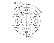 推力角接觸球軸承 ZKLF2575-2Z, 雙向，螺釘安裝，兩側(cè)間隙密封