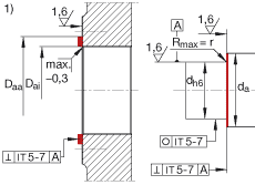 角接觸球軸承單元 ZKLR0624-2Z, 雙向，螺釘安裝，兩側(cè)間隙密封