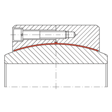 大的關(guān)節(jié)軸承 GE850-DW-2RS2, 根據(jù) DIN ISO 12 240-1 標(biāo)準(zhǔn), 免維護(hù)，兩側(cè)密封
