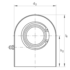 液壓桿端軸承 GF60-DO, 根據(jù) DIN ISO 12 240-4 標(biāo)準(zhǔn)，帶焊接面，需維護