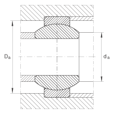 關(guān)節(jié)軸承 GE12-FO, 根據(jù) DIN ISO 12 240-1 標準，需維護