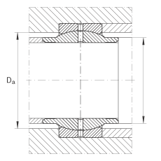 關(guān)節(jié)軸承 GE70-LO, 根據(jù) DIN ISO 12 240-1 標(biāo)準(zhǔn)，需維護(hù)